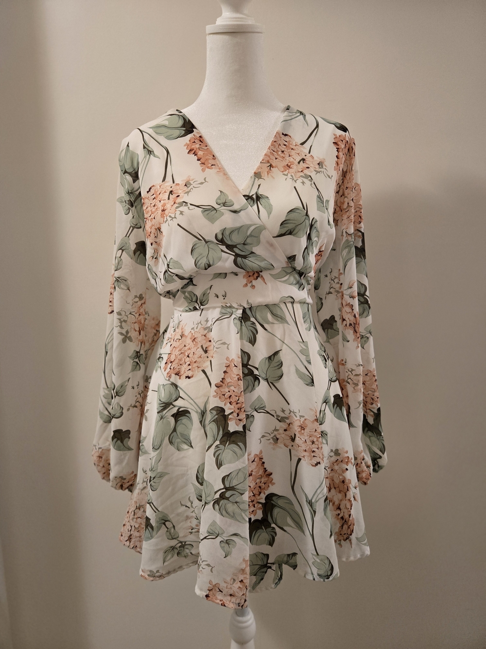 Modish Floral Wrap Dress Romper